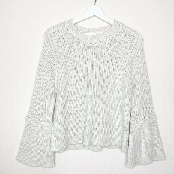 John + Jenn Metallic Sparkle Bell Cuff Sweater - Picture 1 of 6